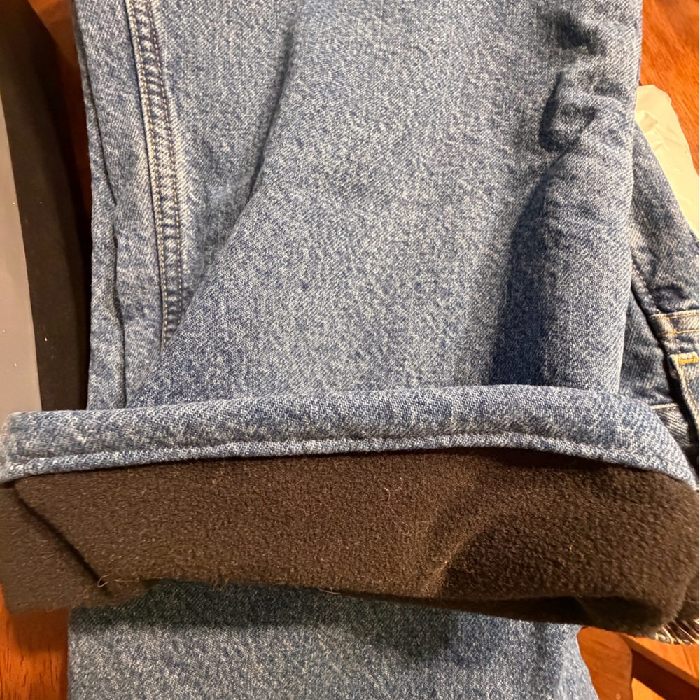 Carhartt flannel lined Blue Jeans 40x30 winter USA made - Picture 9 of 10